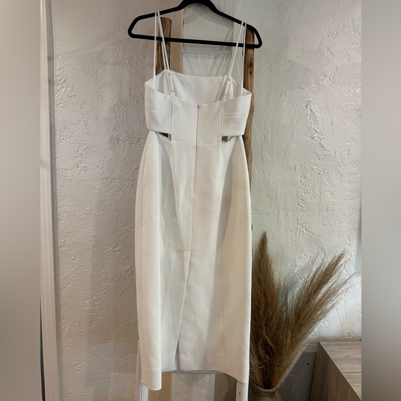 A.L.C. Dalton Cut Out Midi Dress in White Size 4 - Picture 4 of 6